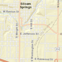 200-298 West Franklin Street Siloam Springs AR Street Map