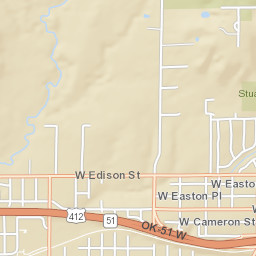 U.S. 412 & U.S. 64 Tulsa OK 74127 Street Map