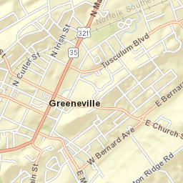 109 E Church St, Greeneville, TN 37745 Street Map
