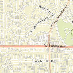 9204-9206 Red Hills Rd Las Vegas NV Street Map