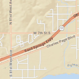 6634 West 11th Street South Tulsa OK Street Map