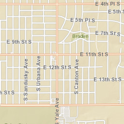 1454-1498 S Yale Ave Tulsa OK Street Map