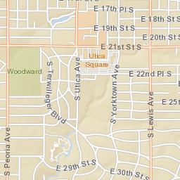 1417-1421 East 20th Street Tulsa OK Street Map