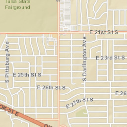 2725 South Hudson Place, Tulsa, OK 74114 Street Map