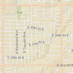 1301-1329 East 38th Street Tulsa OK Street Map