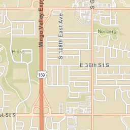 S Garnett Rd Tulsa Oklahoma Street Map