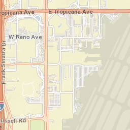 West Tropicana Avenue, Las Vegas, NV Street Map
