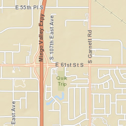 6101-6199 S 118th Avenue East, Broken Arrow Street Map