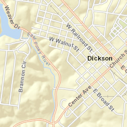 Water Street Dickson TN 37055 America Street Map
