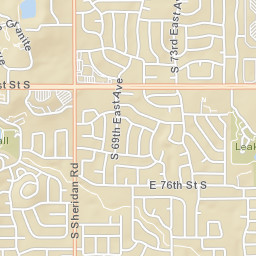 7163 South 77th East Avenue Tulsa OK Street Map