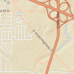 8159-8835 State Highway 51, Broken Arrow Street Map