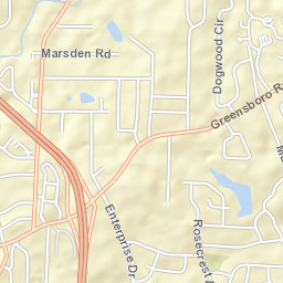 1567-1599 Deep River Road, High Point, NC Street Map