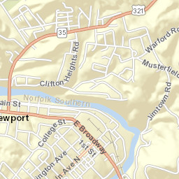 North St, Newport, TN 37821 Street Map