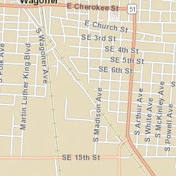 108 South Main Street, Wagoner, OK 74467 Street Map