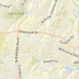 812-816 North King Charles Road, Raleigh Street Map