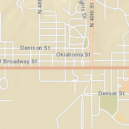 5212 Denver Street Muskogee OK Street Map