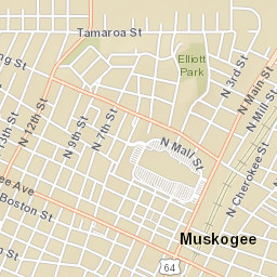 100-324 South Main Street, Muskogee, OK Street Map