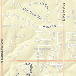 534-854 West Coffee Creek Road, Edmond Street Map