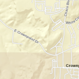 Red Coral Street, Crownpoint, NM 87313, USA Street Map