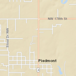 301-399 3rd Street Northeast, Piedmont, OK Street Map