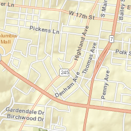 2898 Campbellsville Pike, Columbia, TN Street Map