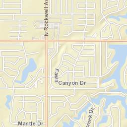 10301-10399 Mantle Drive Oklahoma City Street Map