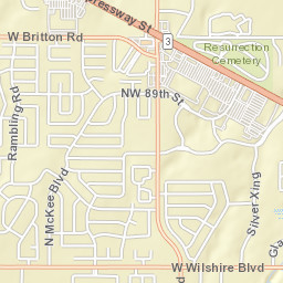 8582-8620 N Council Rd, Oklahoma City, OK Street Map