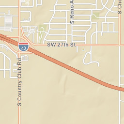 2510 S Country Club Rd, El Reno, OK 73036 Street Map