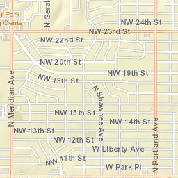 1400-1498 North Tulsa Avenue, Oklahoma City, OK Street Map