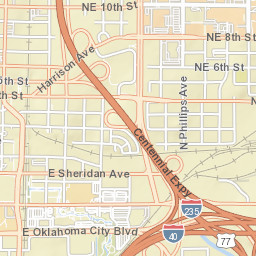 1087-1099 North Lincoln Boulevard Oklahoma City OK Street Map