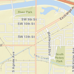 1300-1312 South Agnew Avenue, Oklahoma City Street Map