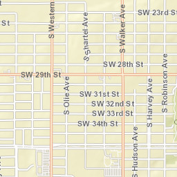 709 Southwest 32nd Street Oklahoma City Street Map