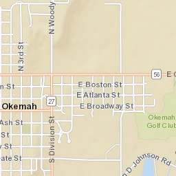 301-399 West Broadway Street, Okemah, OK Street Map