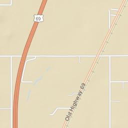 Old Highway 69, Checotah, OK 74426, USA Street Map