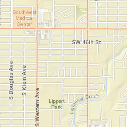 601-605 Southwest 44th Street, Oklahoma City Street Map