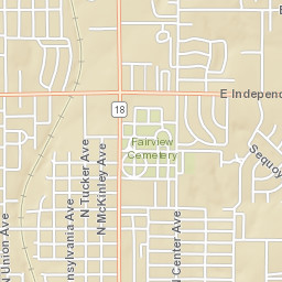 1801-1899 North Harrison Street Shawnee Street Map