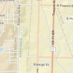 1600 Savannah Dr Fort Smith AR Street Map