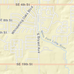 500-688 S Bryant Ave, Moore, OK 73160 Street Map