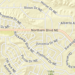 4401 Northern Boulevard Northeast, Rio Rancho Street Map