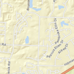 3305-3319 Alfred Drive, Bartlett, TN 38133 Street Map