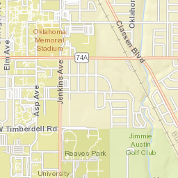 University of Oklahoma Street Map