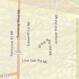 726 Tramway Vista Place Northeast Albuquerque NM Street Map