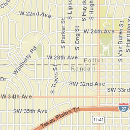 200-298 West 28th Avenue Amarillo TX Street Map