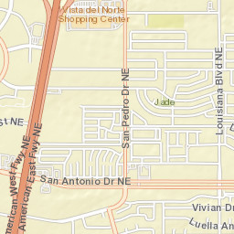 Locust Northeast, Albuquerque, NM 87109 Street Map