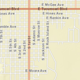 201-237 East Tucumcari Boulevard Tucumcari NM Street Map