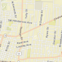 1030-1036 Ayers Street Memphis TN Street Map