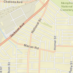 970 Gordon Street, Memphis, TN 38122 Street Map