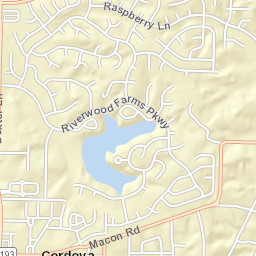 1653 Wood Mills Drive, Cordova, TN 38016 Street Map