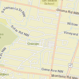651 Fairway Road Northwest Albuquerque Street Map