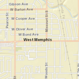 601-699 Redding Drive North West Memphis Street Map